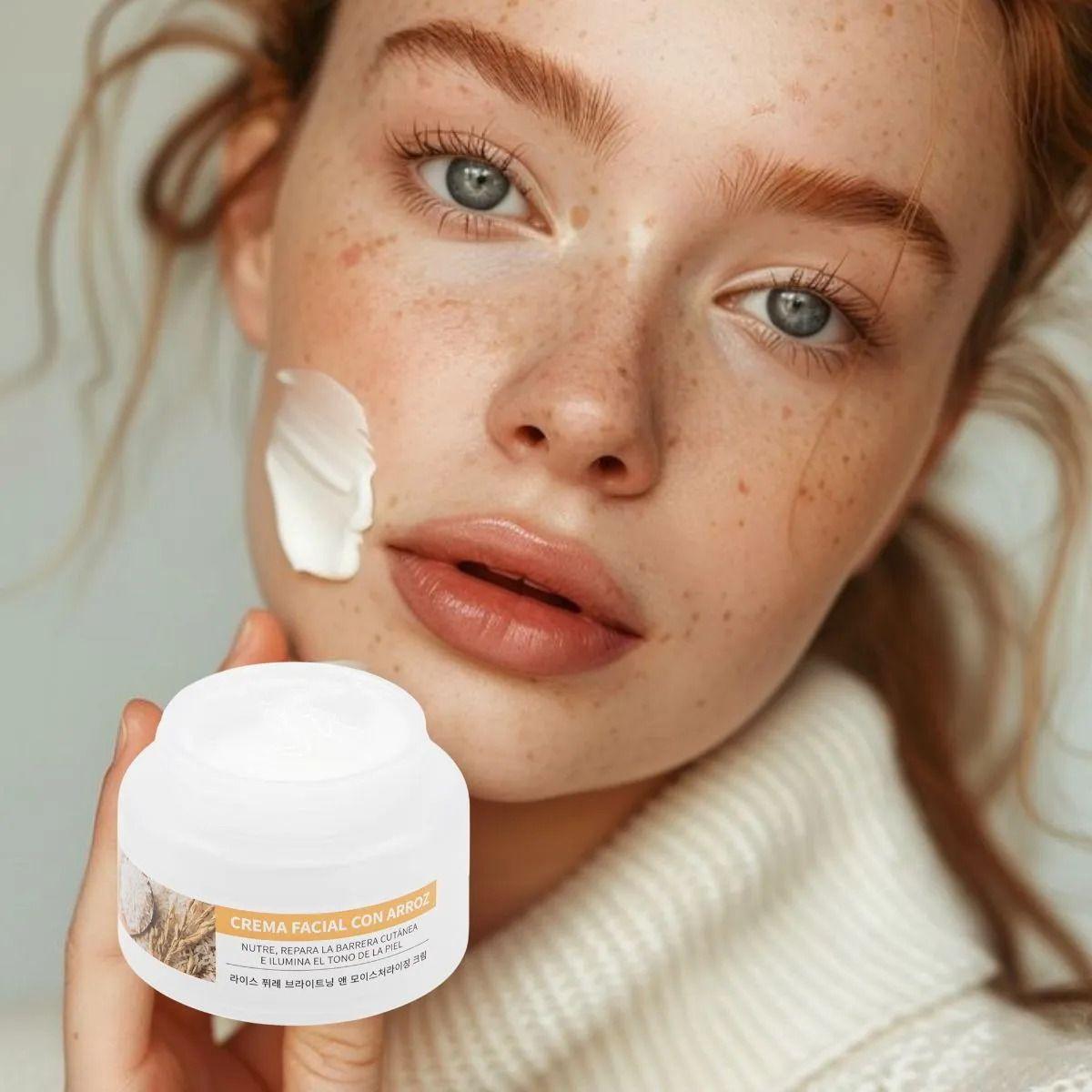 CREMA FACIAL NUTRITIVA EXTRACTO DE ARROZ HIDRATA REPARA LAU-4