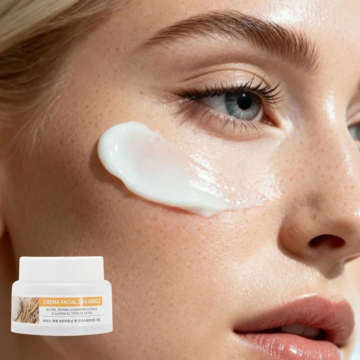 CREMA FACIAL NUTRITIVA EXTRACTO DE ARROZ HIDRATA REPARA LAU-5