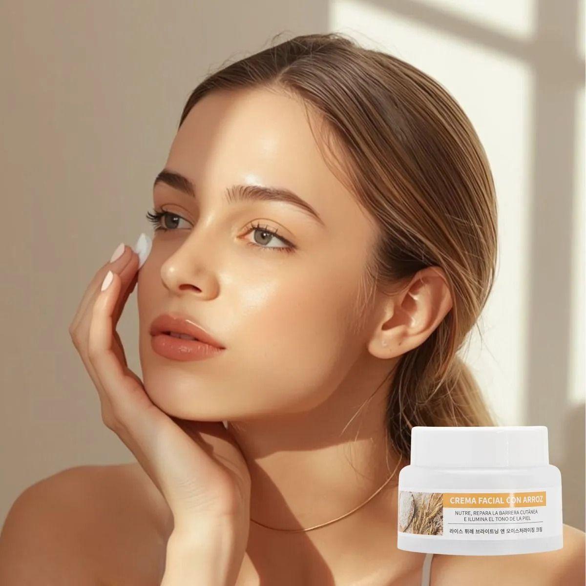 CREMA FACIAL NUTRITIVA EXTRACTO DE ARROZ HIDRATA REPARA LAU-6
