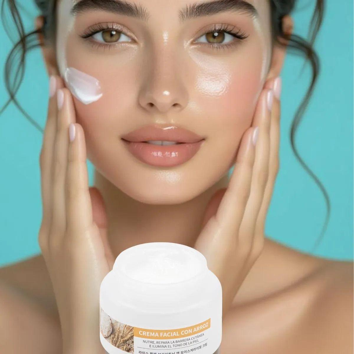 CREMA FACIAL NUTRITIVA EXTRACTO DE ARROZ HIDRATA REPARA LAU-7
