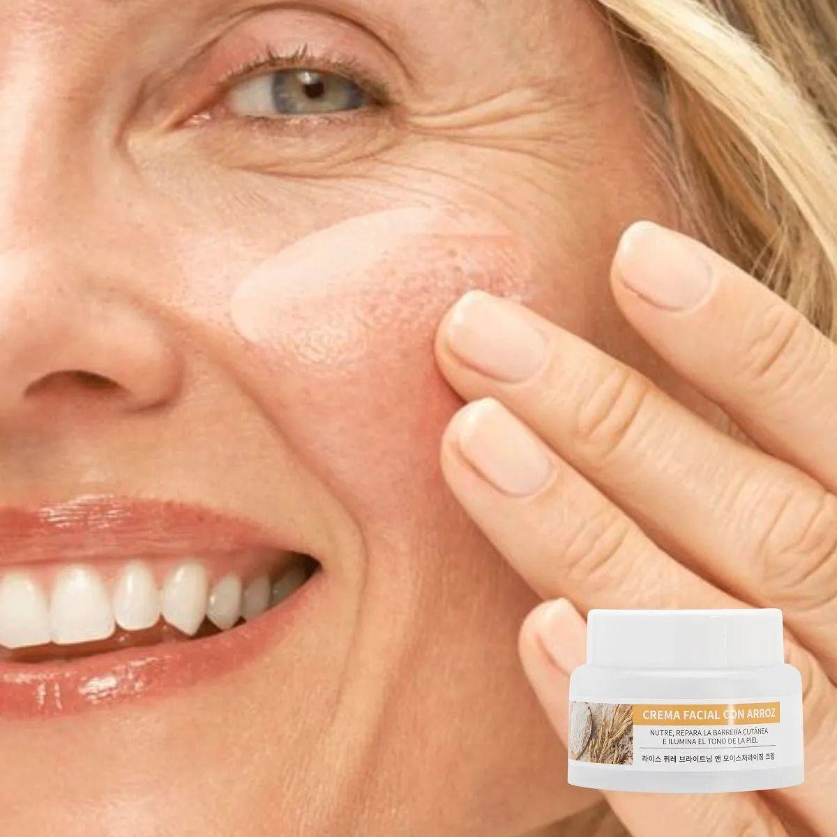 CREMA FACIAL NUTRITIVA EXTRACTO DE ARROZ HIDRATA REPARA LAU-9