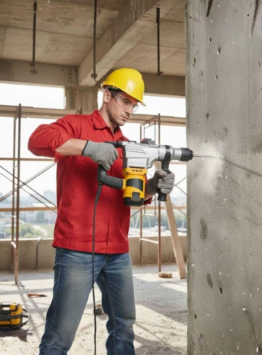 Martillo Demoledor Rotativo Profesional Obra Hogar Jhn-3