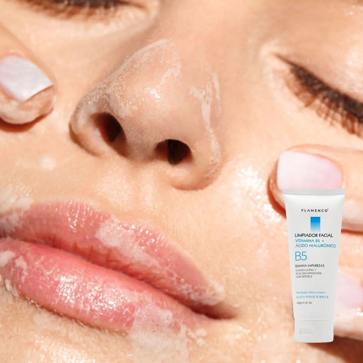 SET 2 LIMPIADOR FACIAL VITAMINA B5 CON ACIDO HIALURONICO LAU-2
