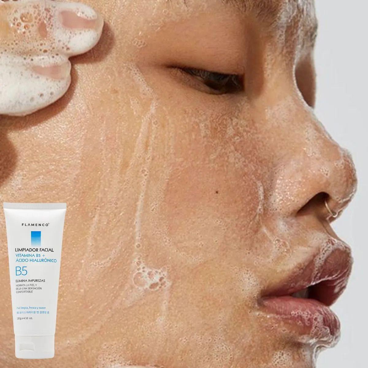 SET 2 LIMPIADOR FACIAL VITAMINA B5 CON ACIDO HIALURONICO LAU-7