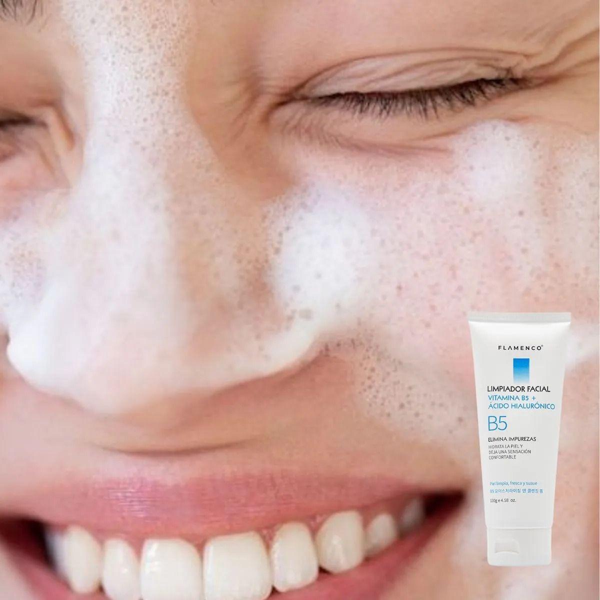 SET 2 LIMPIADOR FACIAL VITAMINA B5 CON ACIDO HIALURONICO LAU-8