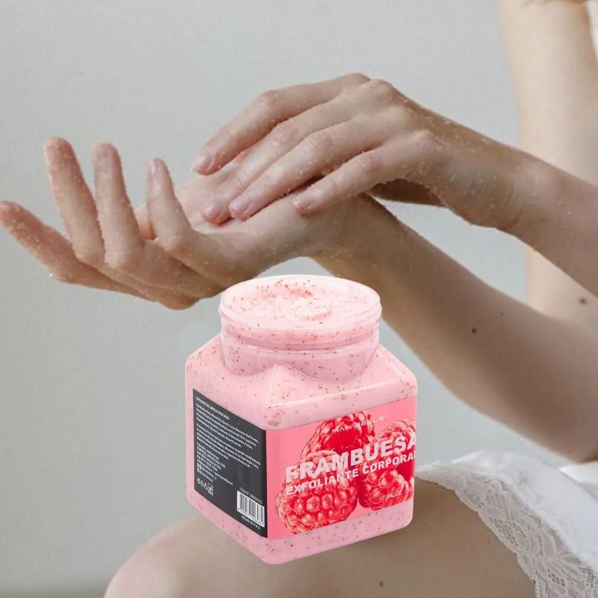 SET 2 EXFOLIANTES CORPORAL FRAMBUESA TODO TIPO DE PIEL  LAU-8