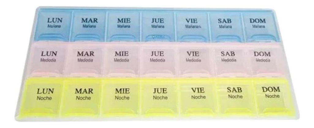 SET 3 PASTILLERO ORGANIZADOR 21 COMPARTIMIENTO PORTATIL LAUII-1