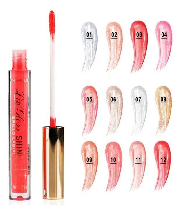 Pack 3 Brillos Labiales Shine Gloss Brillante Maquillaje Lau-4
