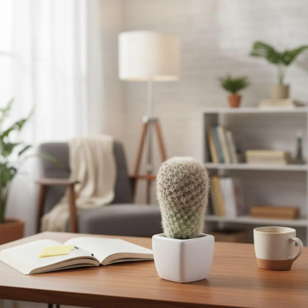 Planta Artificial Decorativa Cactus Ornamental Botánica Jhn-5