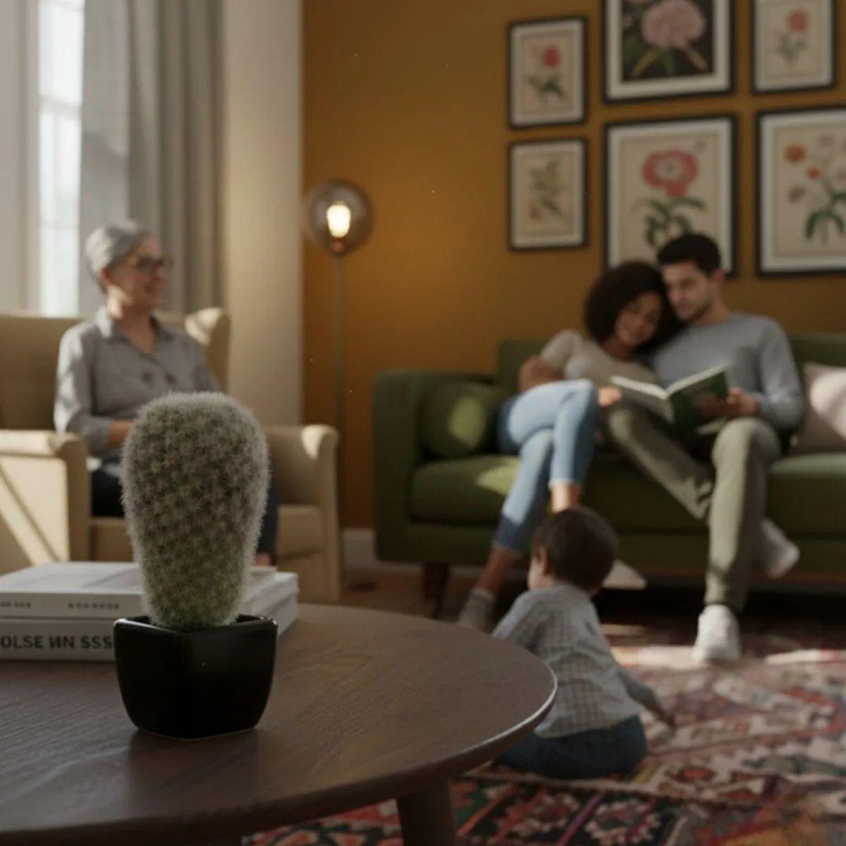 Planta Artificial Decorativa Cactus Ornamental Botánica Jhn-6