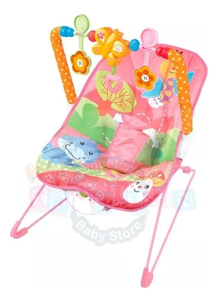 SILLA MECEDORA VIBRADORA PARA BEBE MUSICAL JUGUETE LAU-0