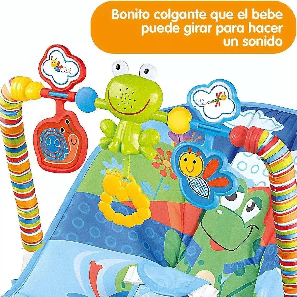 SILLA MECEDORA VIBRADORA PARA BEBE MUSICAL JUGUETE LAU-2