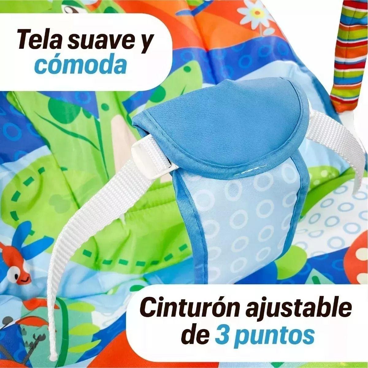 SILLA MECEDORA VIBRADORA PARA BEBE MUSICAL JUGUETE LAU-3