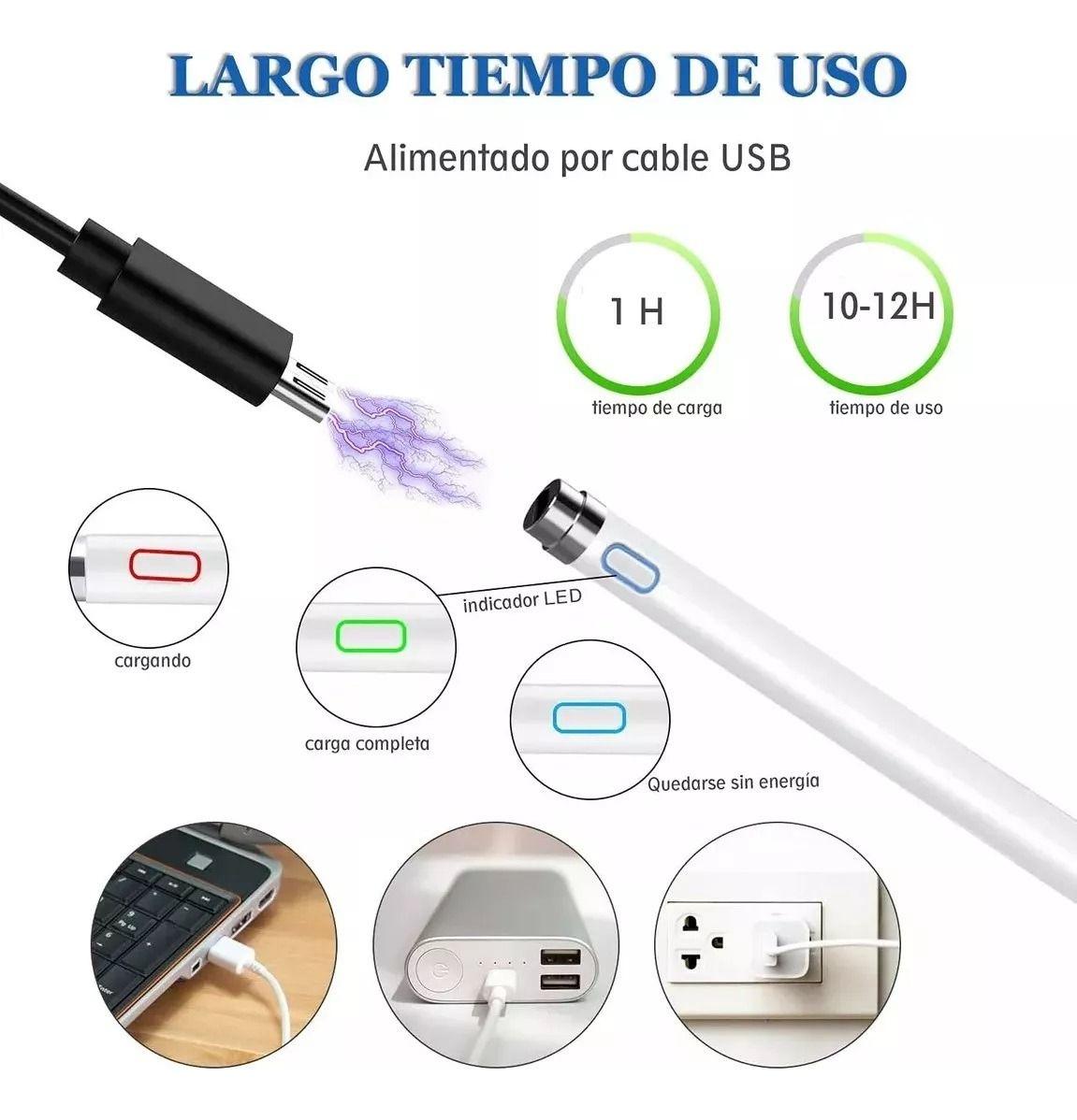Lapiz Optico Touch Tactil Recargable Universal Tablets Lau-5