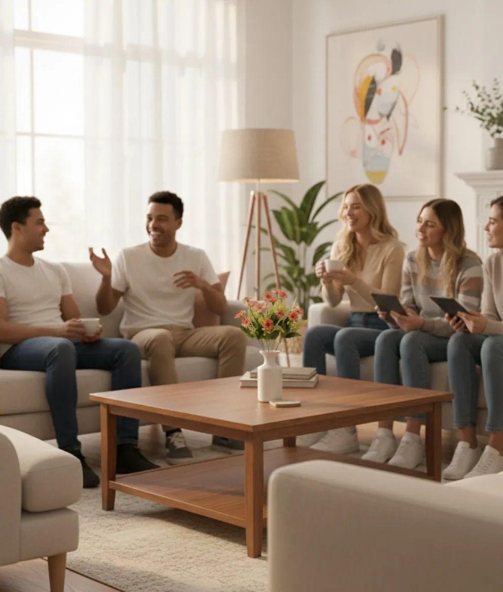 Set 4 Ramo Decorativo Artificial Flores Silvestres Jhn-4