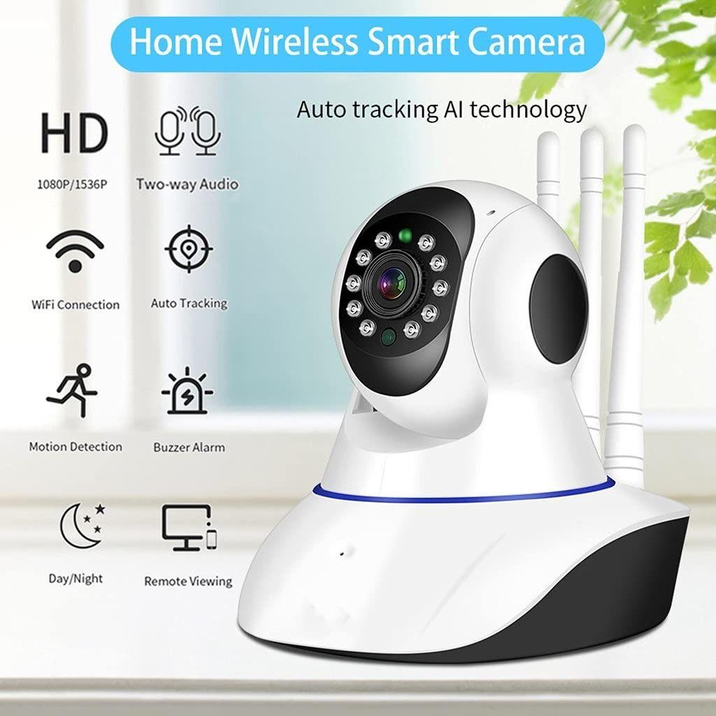 Camara Seguridad 360° HD Interior Escritorio Hogar Lau-4