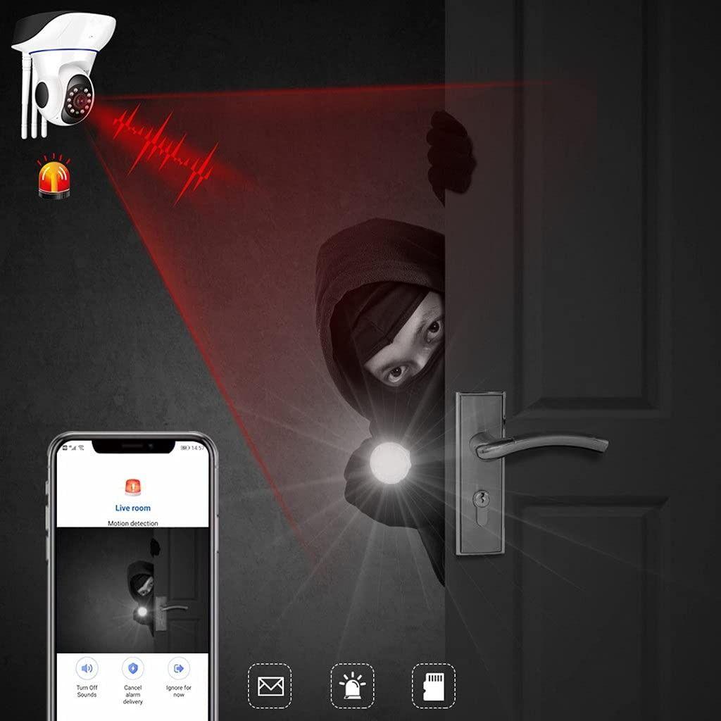 Camara Seguridad 360° HD Interior Escritorio Hogar Lau-6