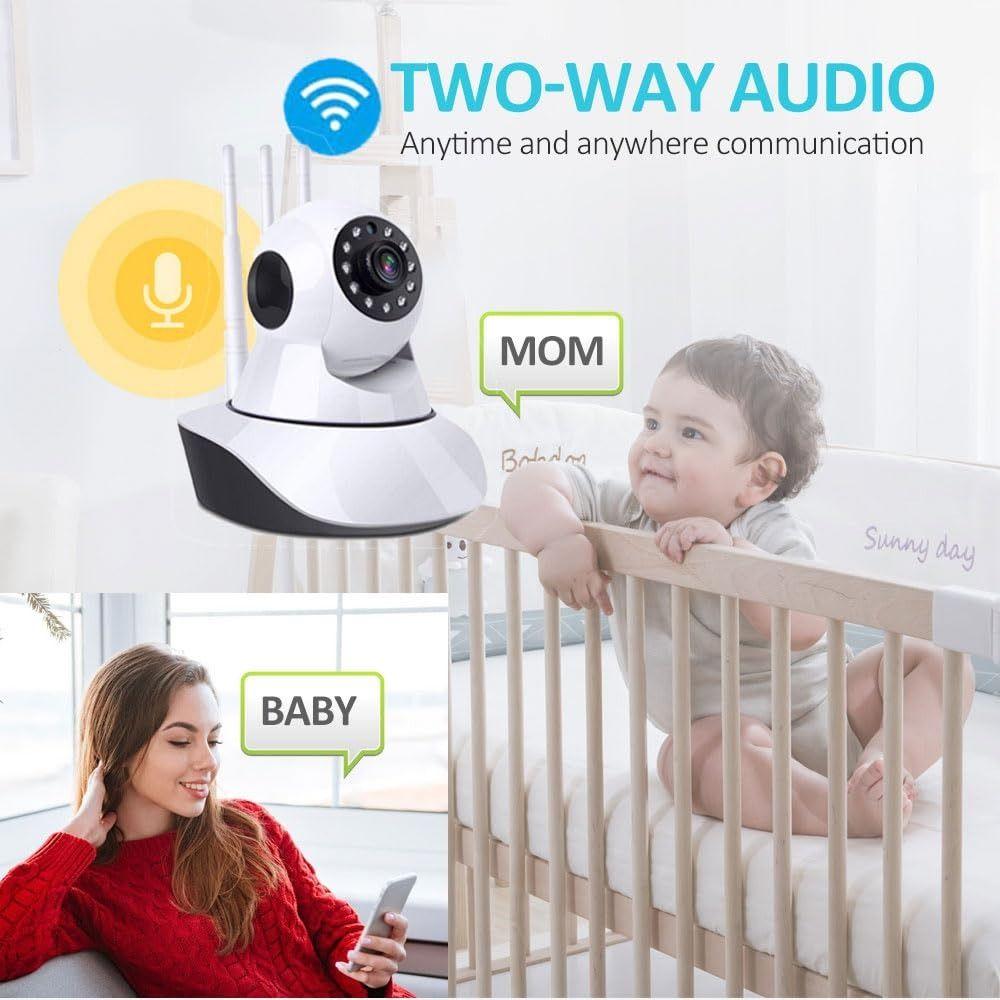 Camara Seguridad 360° HD Interior Escritorio Hogar Lau-7