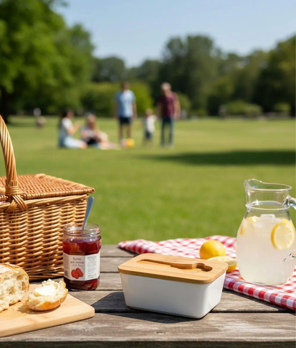 Mantequillera Contenedor Tapa Diseño Moderno Cocina Jhn-3