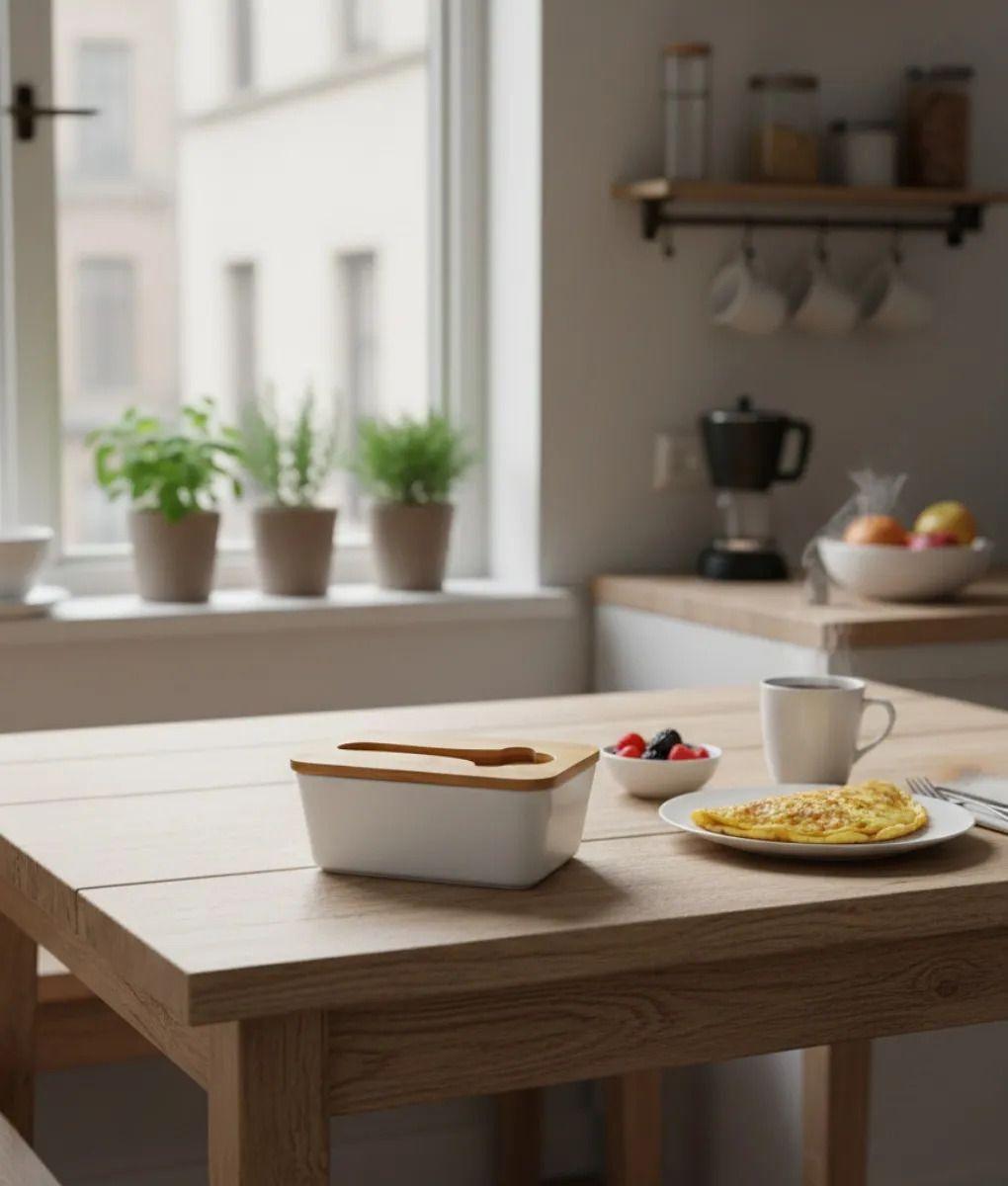 Mantequillera Contenedor Tapa Diseño Moderno Cocina Jhn-7