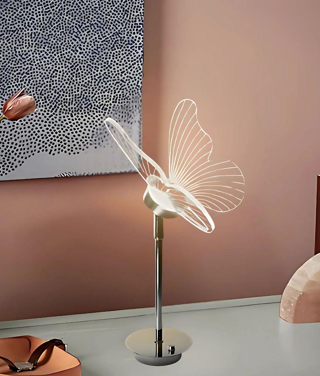 Lámpara Mesa Decorativa LED Mariposa Minimalista Hogar Jhn-6