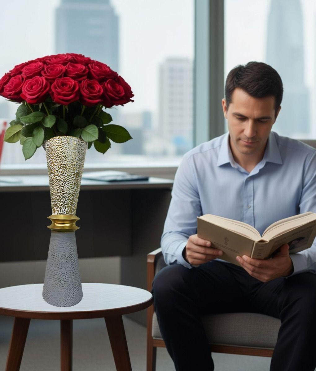 Florero Decorativo Contemporáneo Elegante Textura Jhn-4