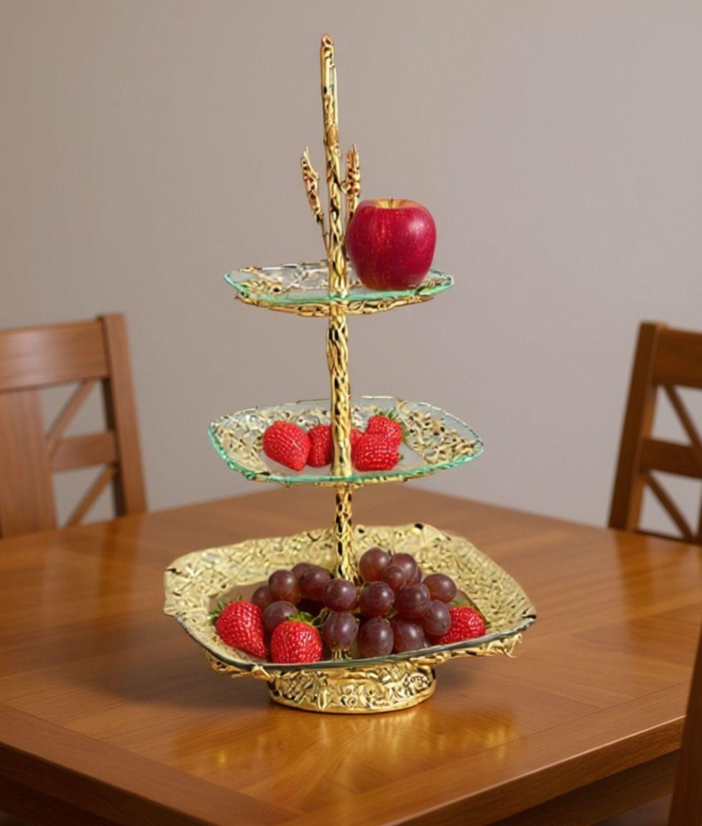 Frutero Decorativo Multifuncional Soporte Mesa Adorno Jhn-5