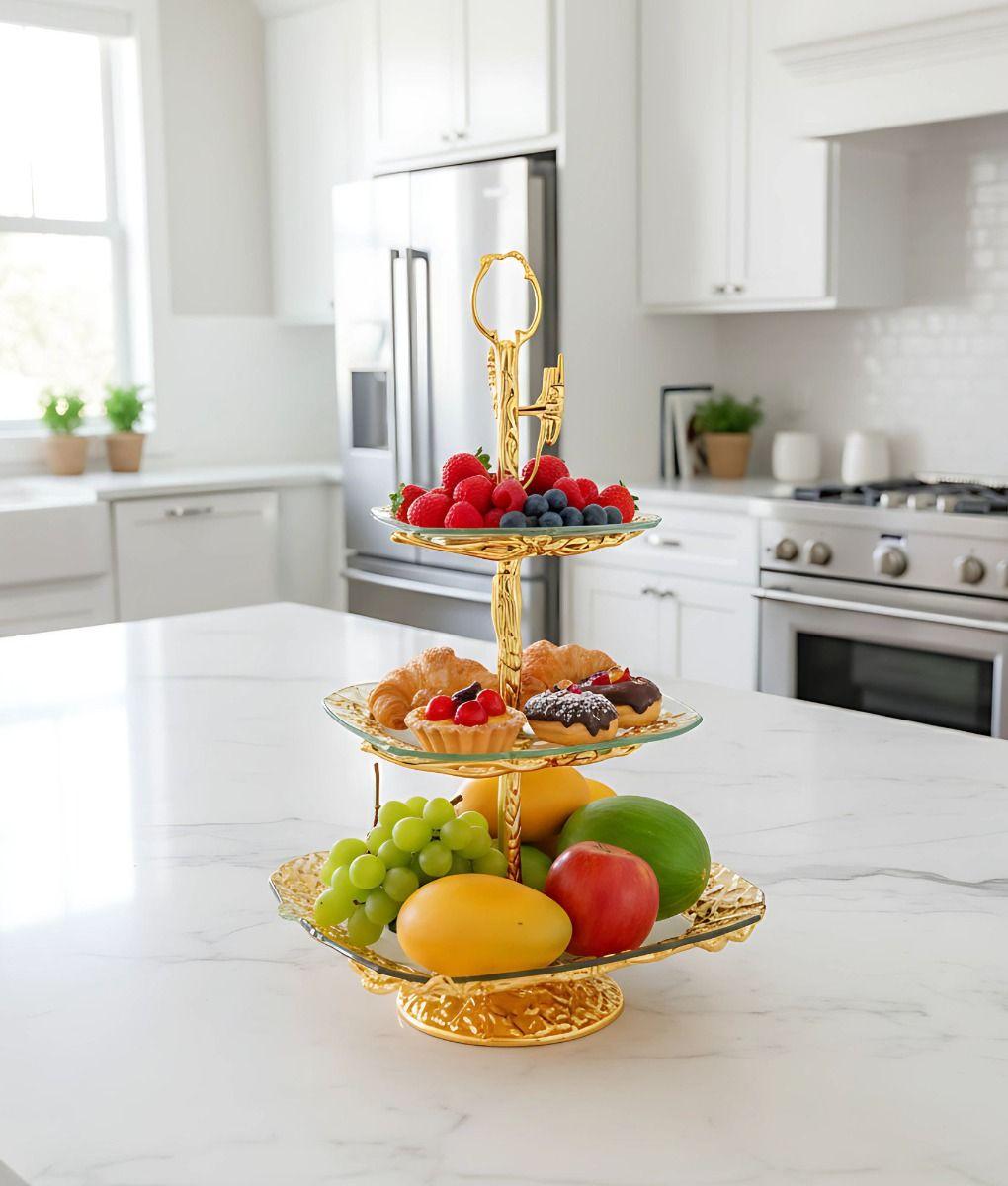 Frutero Decorativo Multifuncional Soporte Mesa Adorno Jhn-8