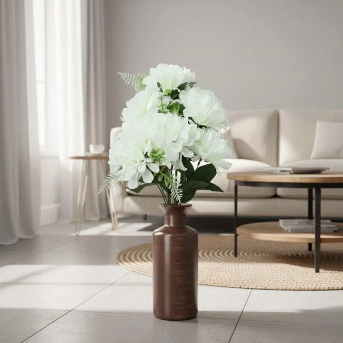 Set 3 Ramo Floral Ornamental Artificial Diseño Peonía Jhn-8