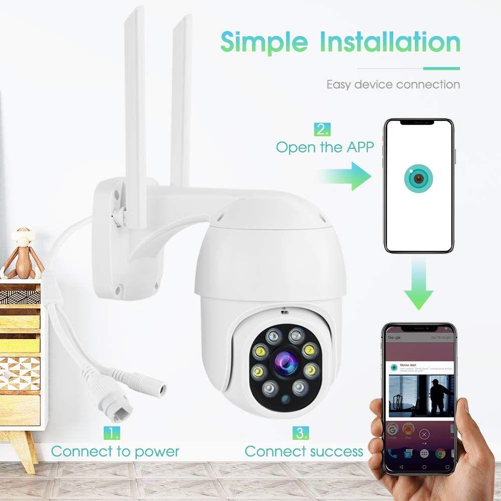 Camara Seguridad HD Inalambrica Audio Oficina Hogar Lau-3