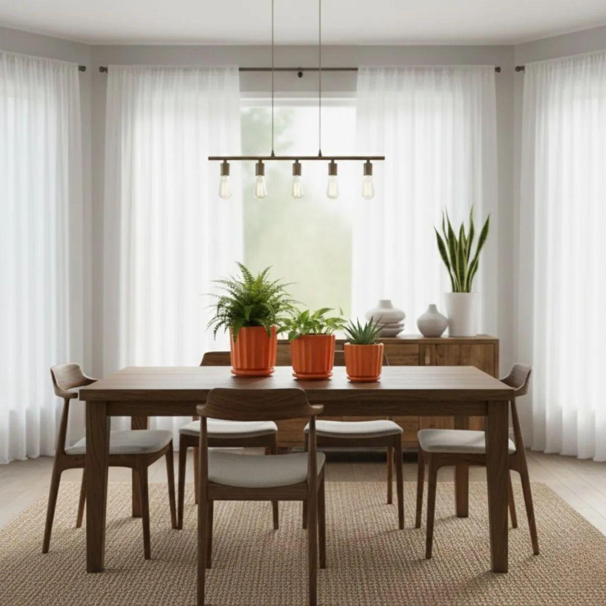 Set 3 Macetas Decorativas Diseño Canales Verticales AJ-6