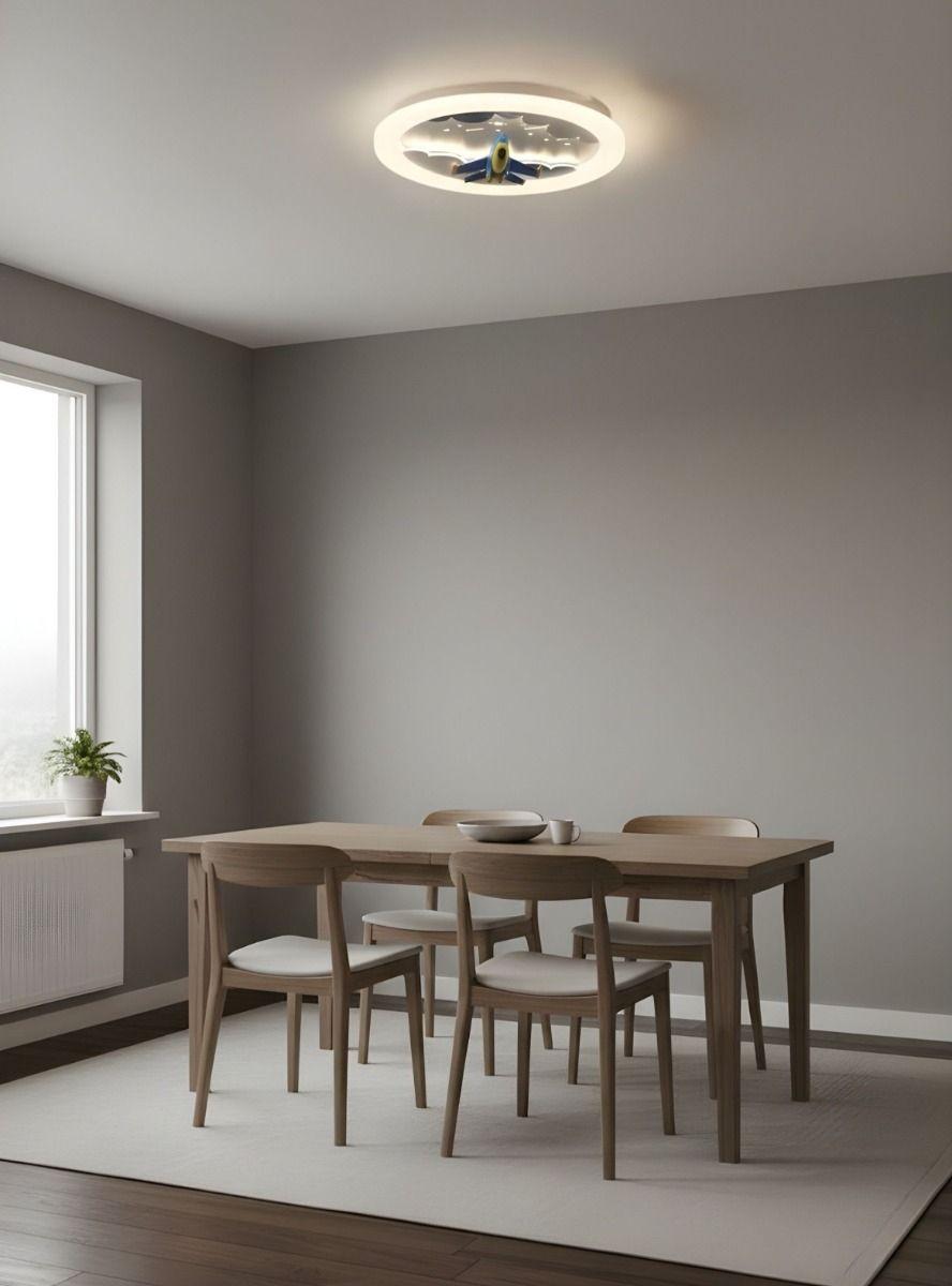 Lámpara Techo Plafón LED Temática Espacial Avión Jhn-5