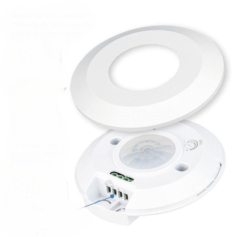 Luz Sensor Movimiento LED Infrarojo Angulo 360 Lau-2