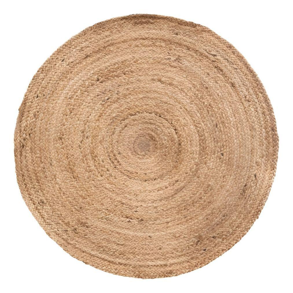 Alfombra Trenzada Yute Tejida Natural Bohemio Decorativa Jhn-0