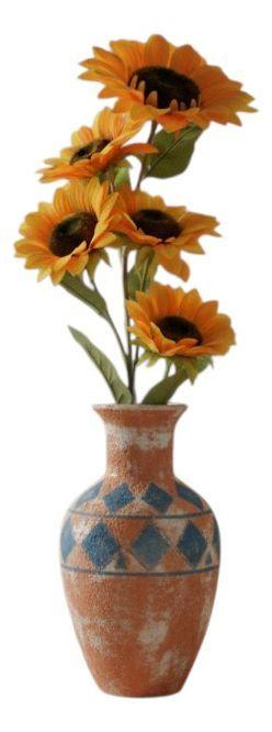 Flores Artificiales Ramo Decorativo Girasoles Adorno Jhn-2