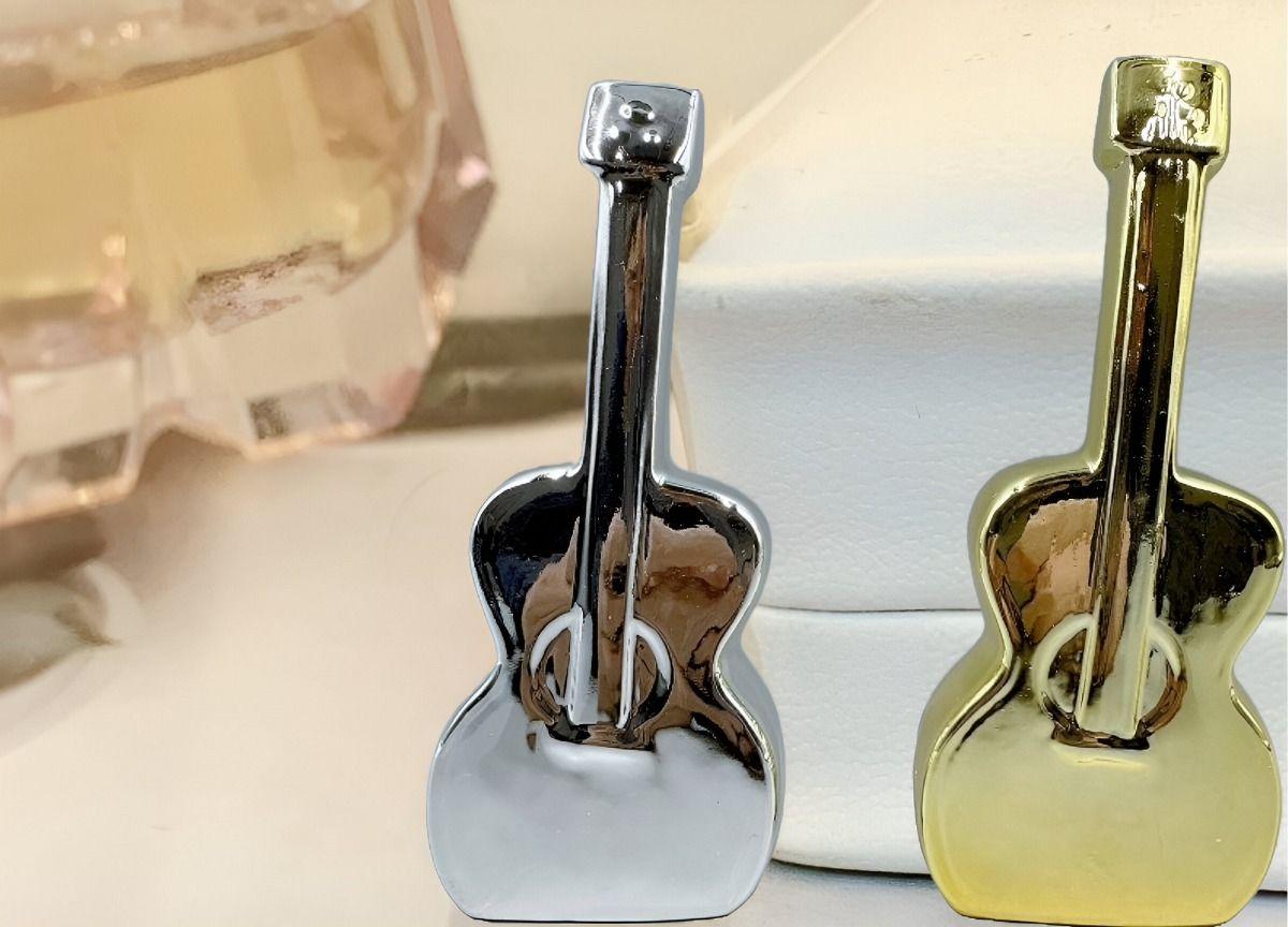 Set de 2 Estatua Guitarra Metal Estilo Moderno Jhn-7