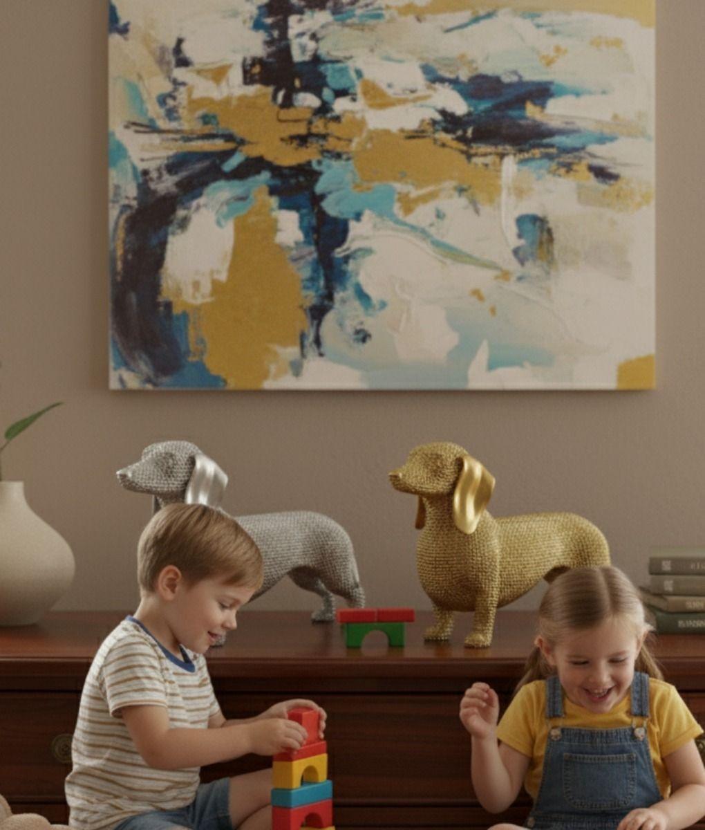 Estatura Figura Perro Salchicha Encanto Canino Adorno Jhn-4