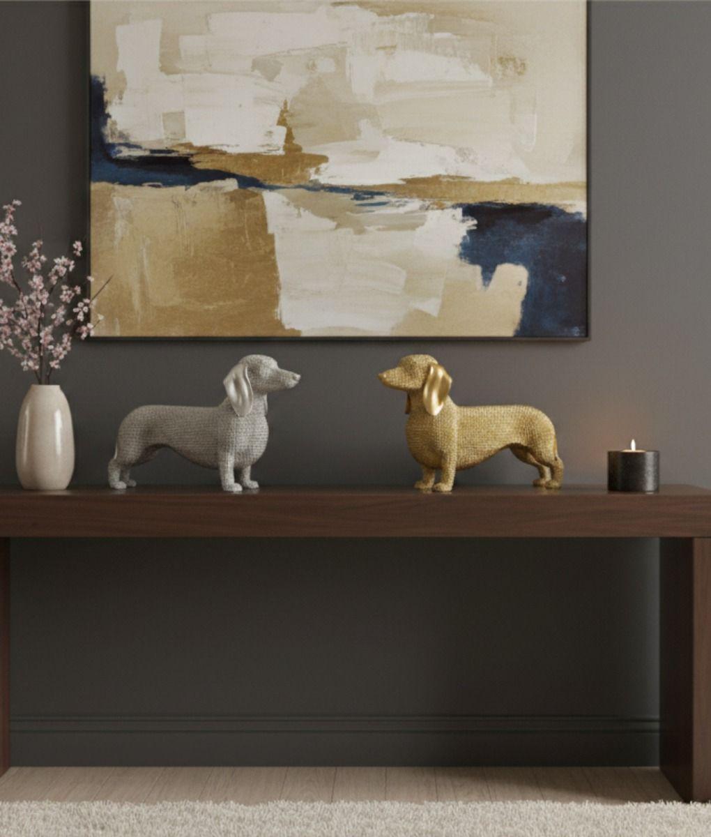 Estatura Figura Perro Salchicha Encanto Canino Adorno Jhn-5