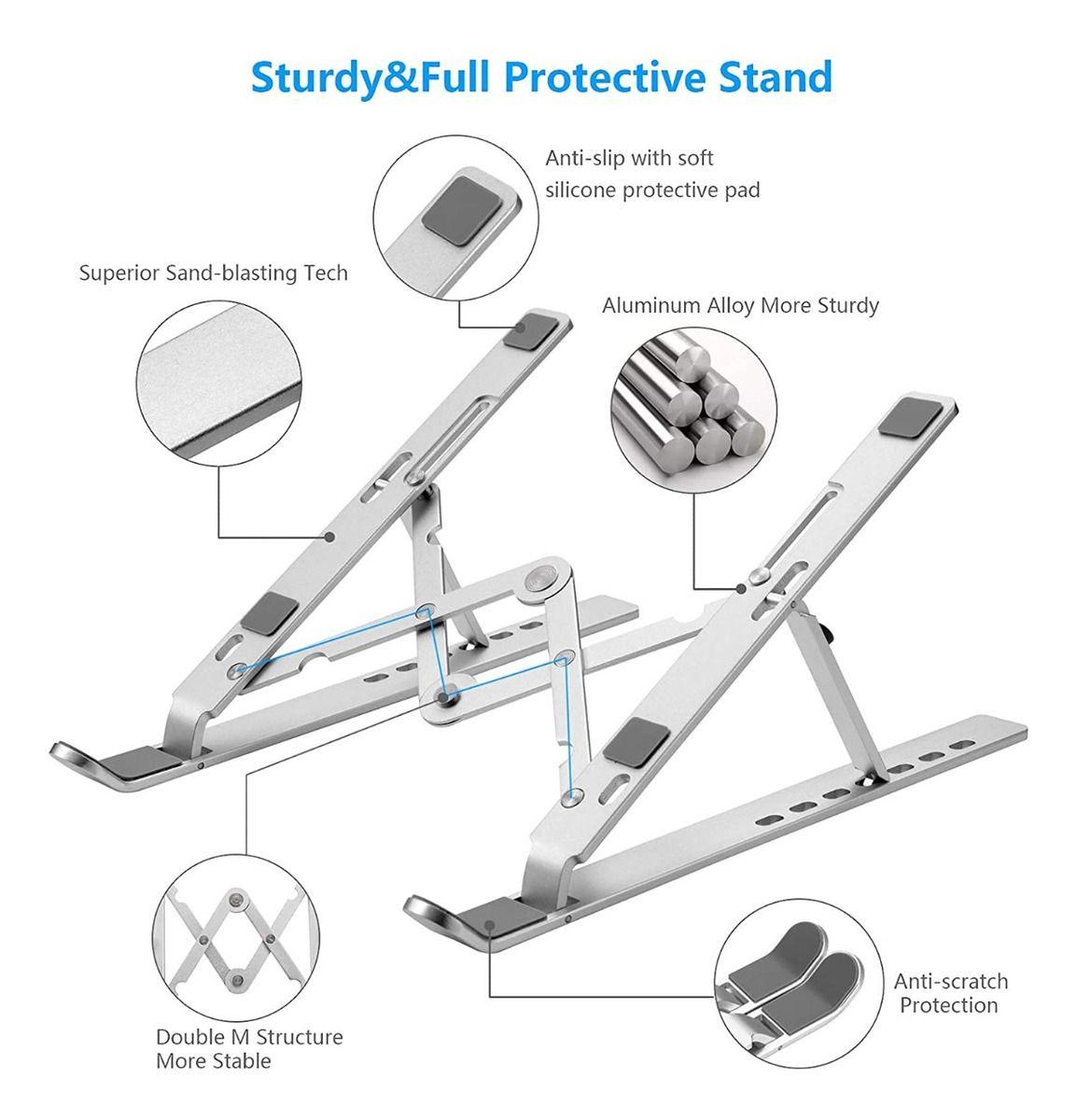 Soporte Laptop Ajustable Ergonomico Hogar Oficina Lau-3