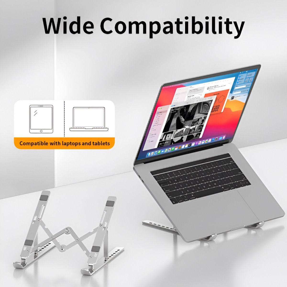 Soporte Laptop Ajustable Ergonomico Hogar Oficina Lau-7