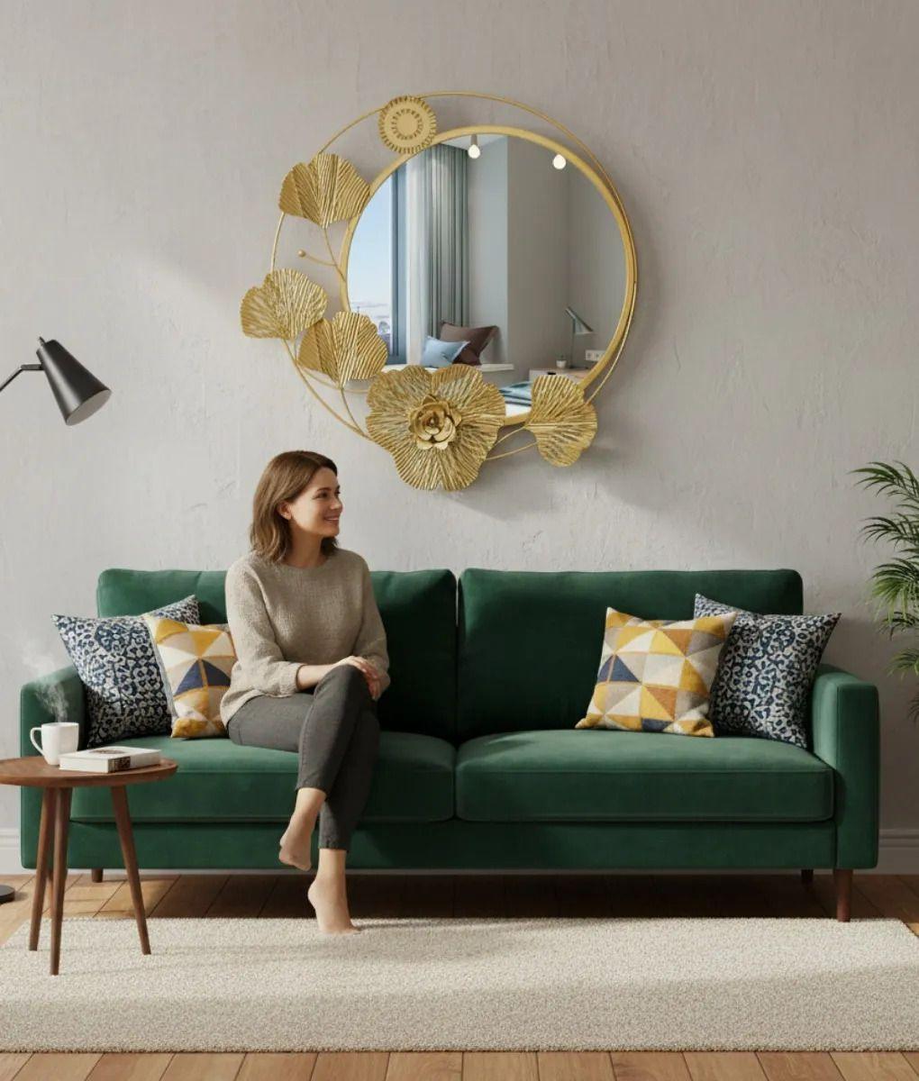 Espejo Decorativo Pared Diseño Inspiración Botánica Jhn-4