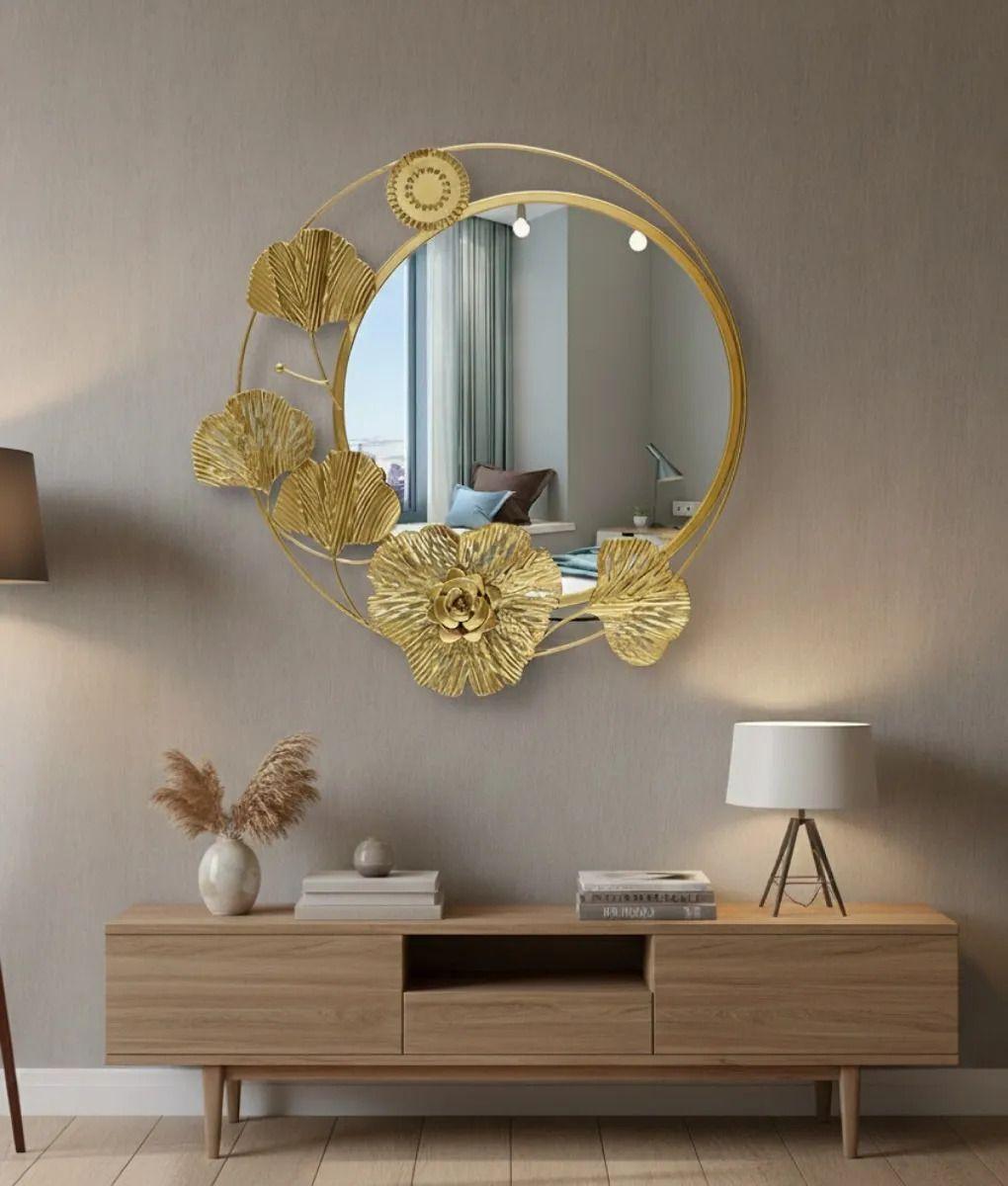 Espejo Decorativo Pared Diseño Inspiración Botánica Jhn-6