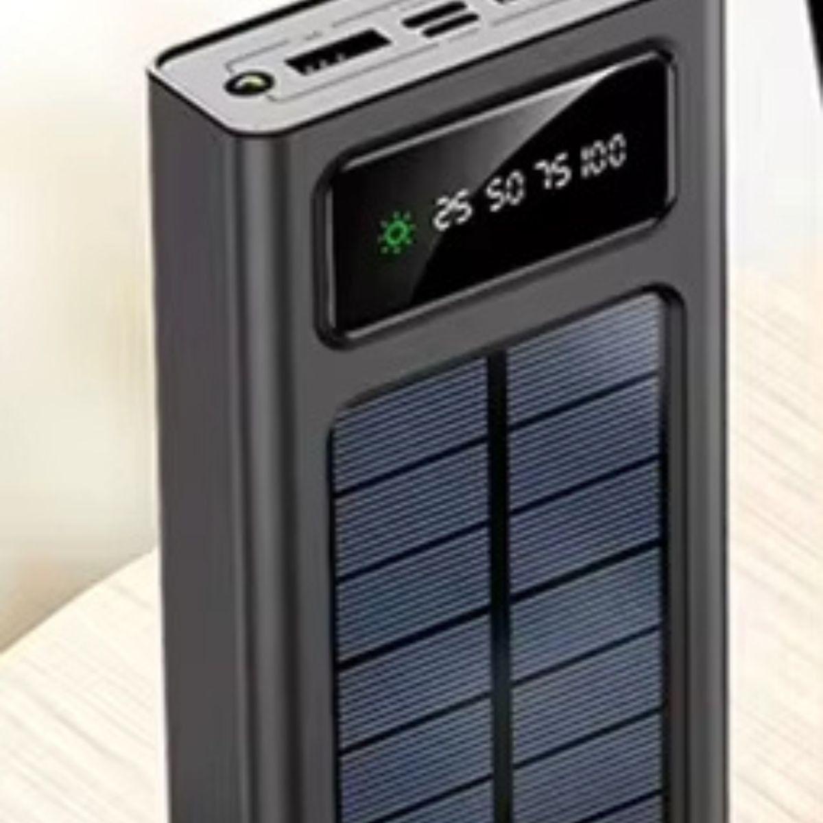 Cargador Portátil Solar Linterna LED Pantalla Digital Jhn-6