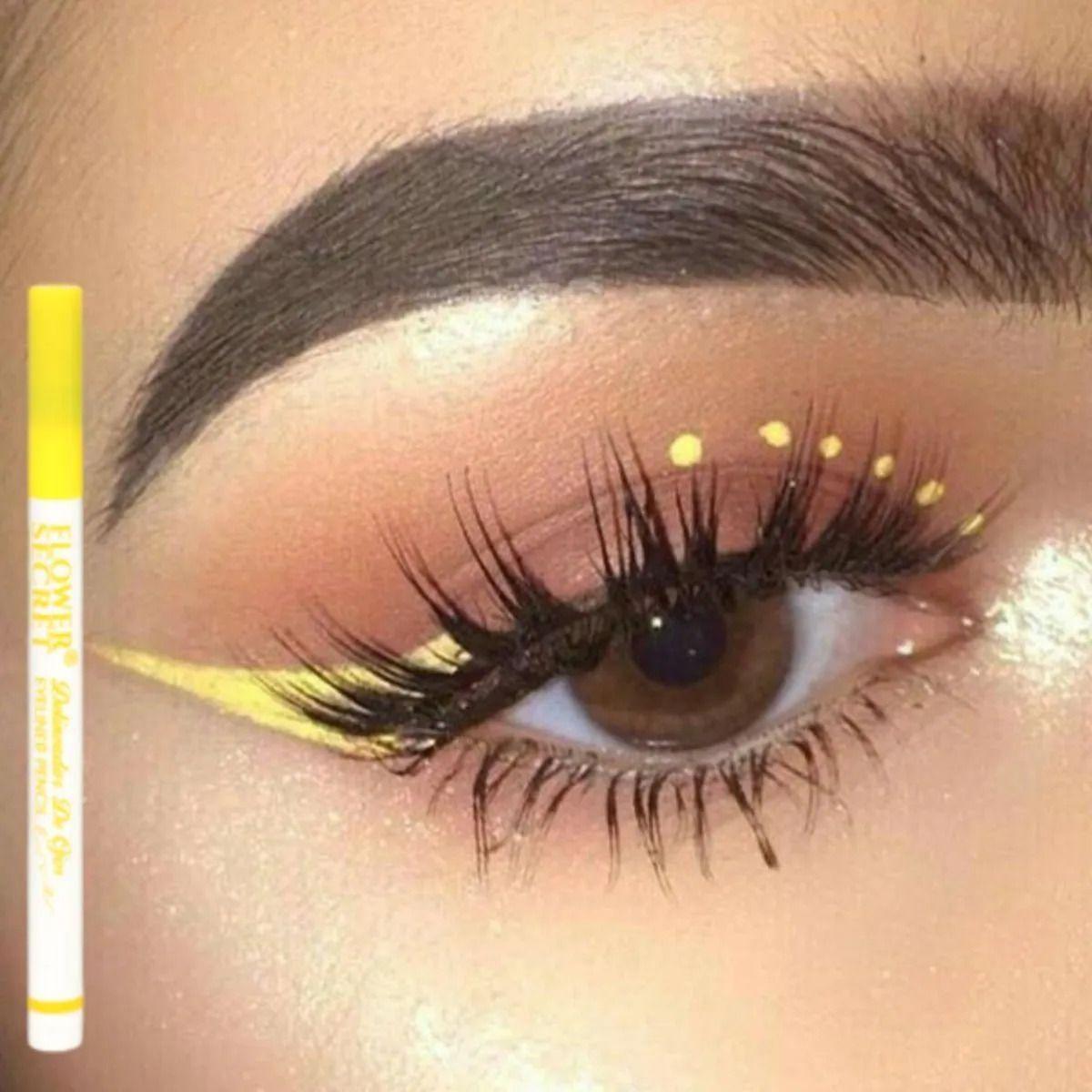 Set 5 Delineadores Ojos Colores Fantasía Larga Duración ALJ-3