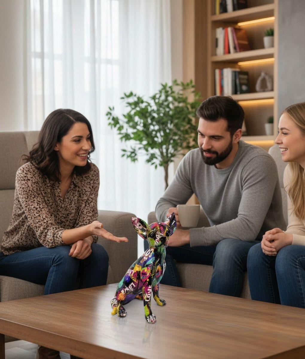 Estatua Decorativa Escultura Canina Perro Estilo Urbano Jhn-2