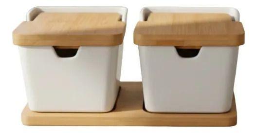 Set 2 Contenedores Diseño Minimalista Almacenamiento Jhn-1