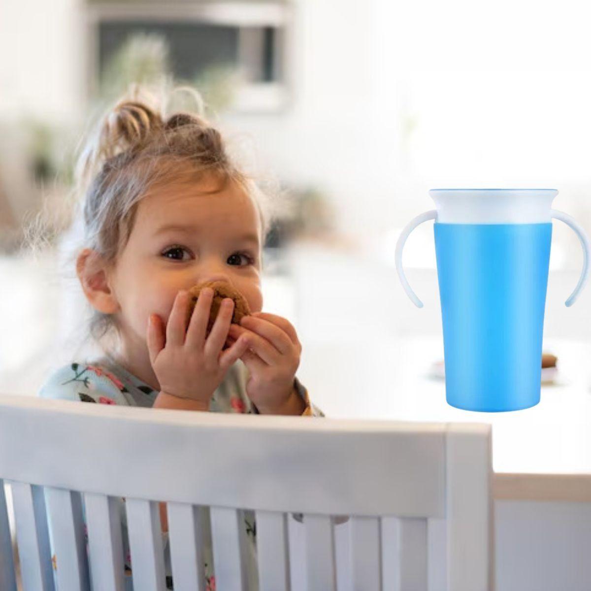 SET 2 VASOS 360  ANTIDERRAME PARA BEBE APRENDIZAJE LAU-8