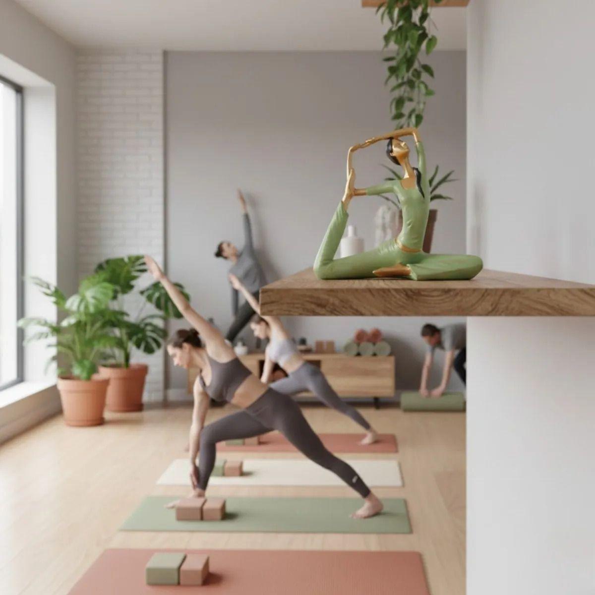 Figura Decorativa Yoga Meditación Armonía Centro Mesa AJ-5