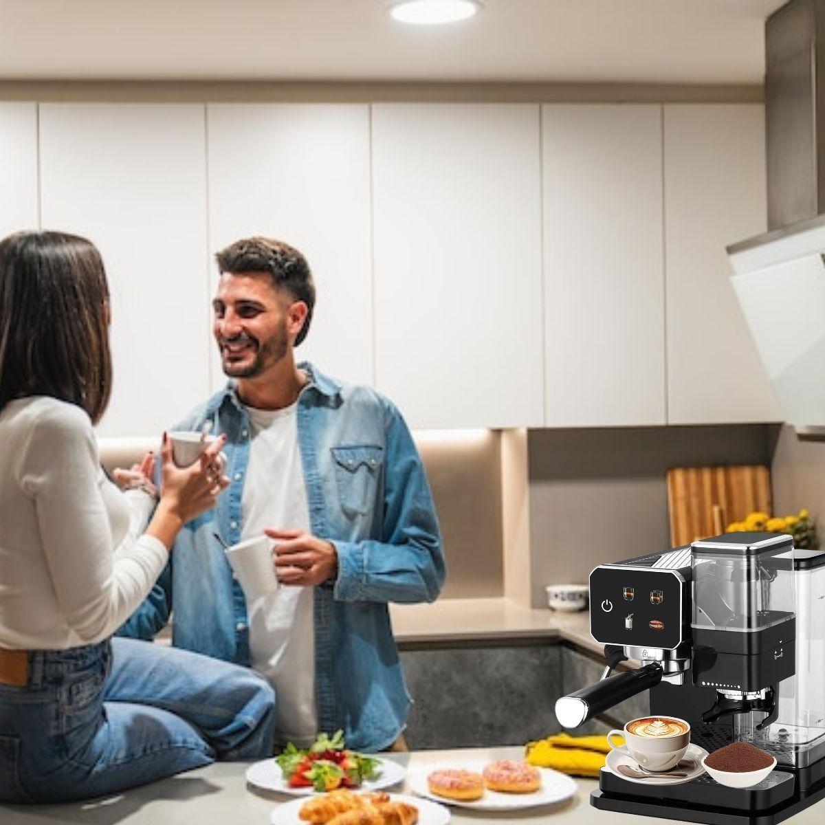 CAFETERA EXPRESO AUTOMATICA MOLINILLO ESPUMADOR LAU-2