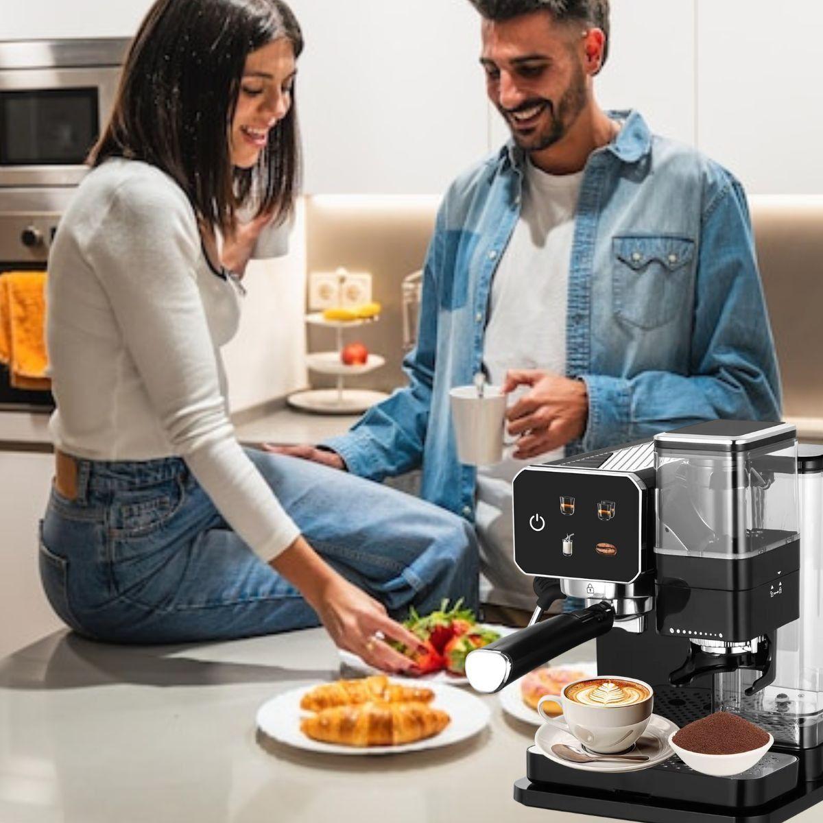 CAFETERA EXPRESO AUTOMATICA MOLINILLO ESPUMADOR LAU-8